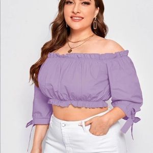Shein frill off the shoulder top
